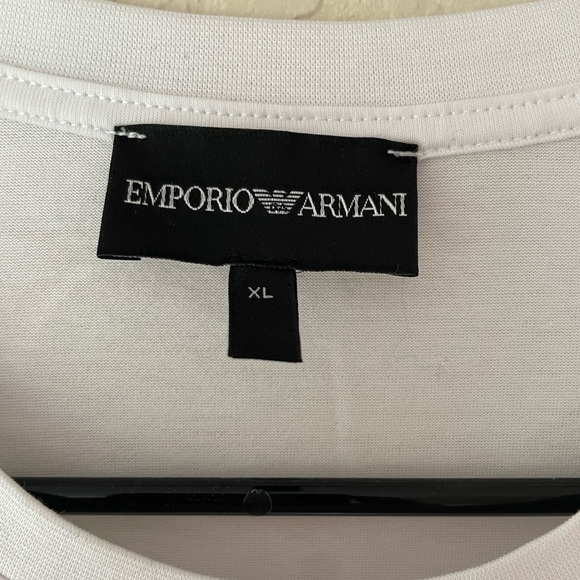 Emporio Armani White Short Sleeve Tee - Picture 2 of 3